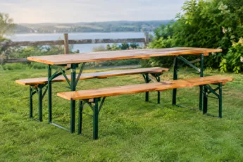 Bierzeltgarnitur: Material & Nachhaltigkeit